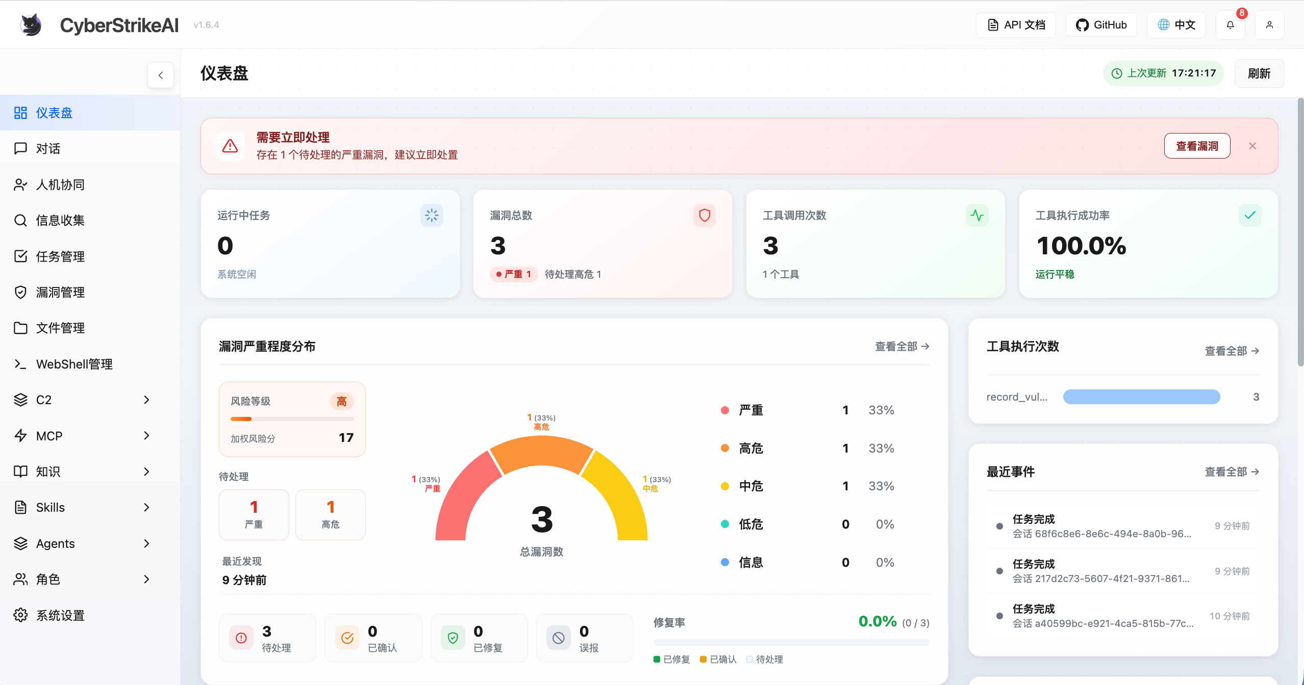 System Dashboard