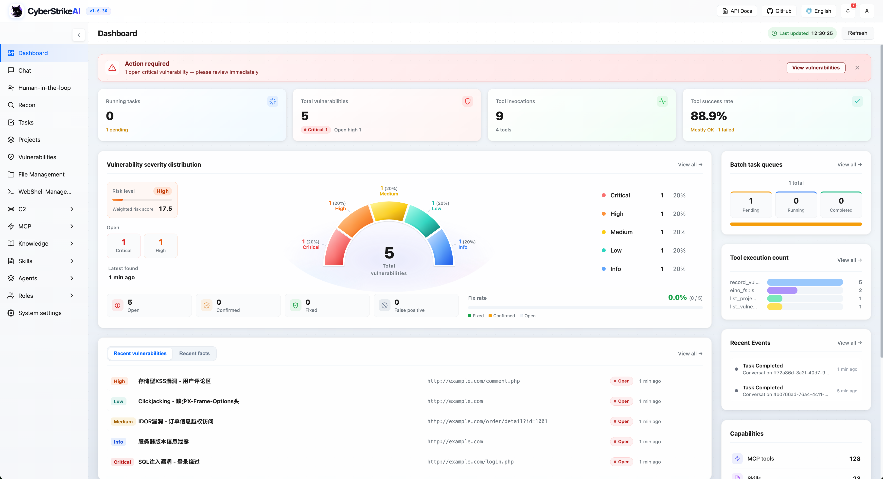 System Dashboard (Light)