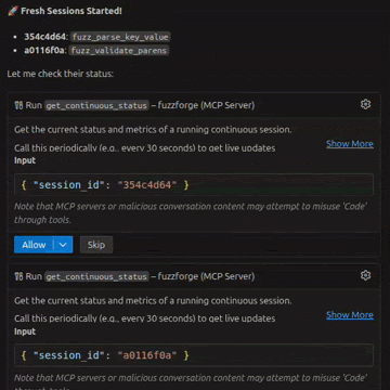 FuzzForge Demo - Parallel Fuzzing
